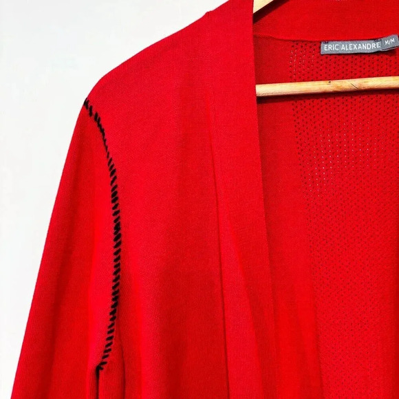 ERIC ALEXANDRE Open red cardigan - Picture 2 of 8